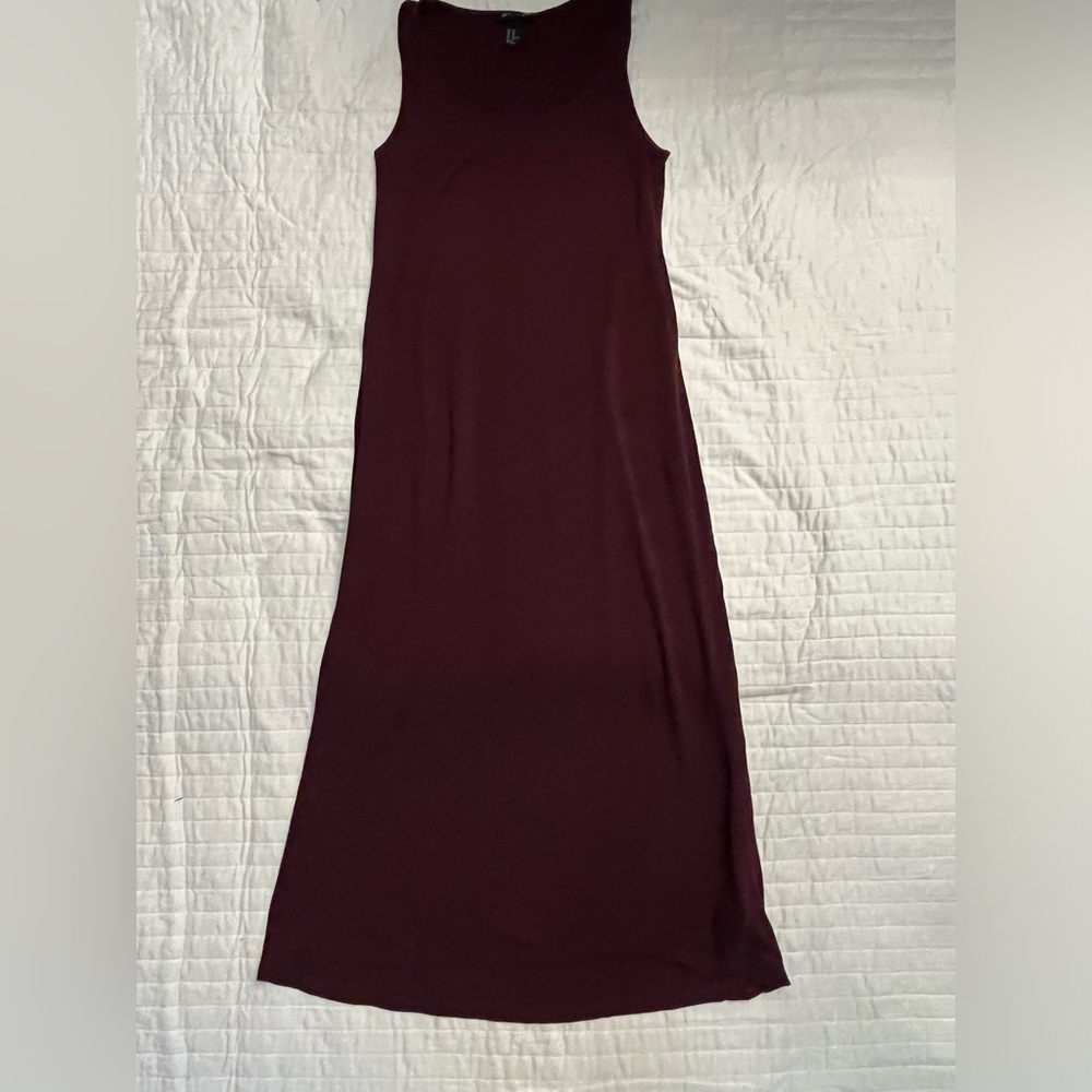 H&M burgundy midi dress
